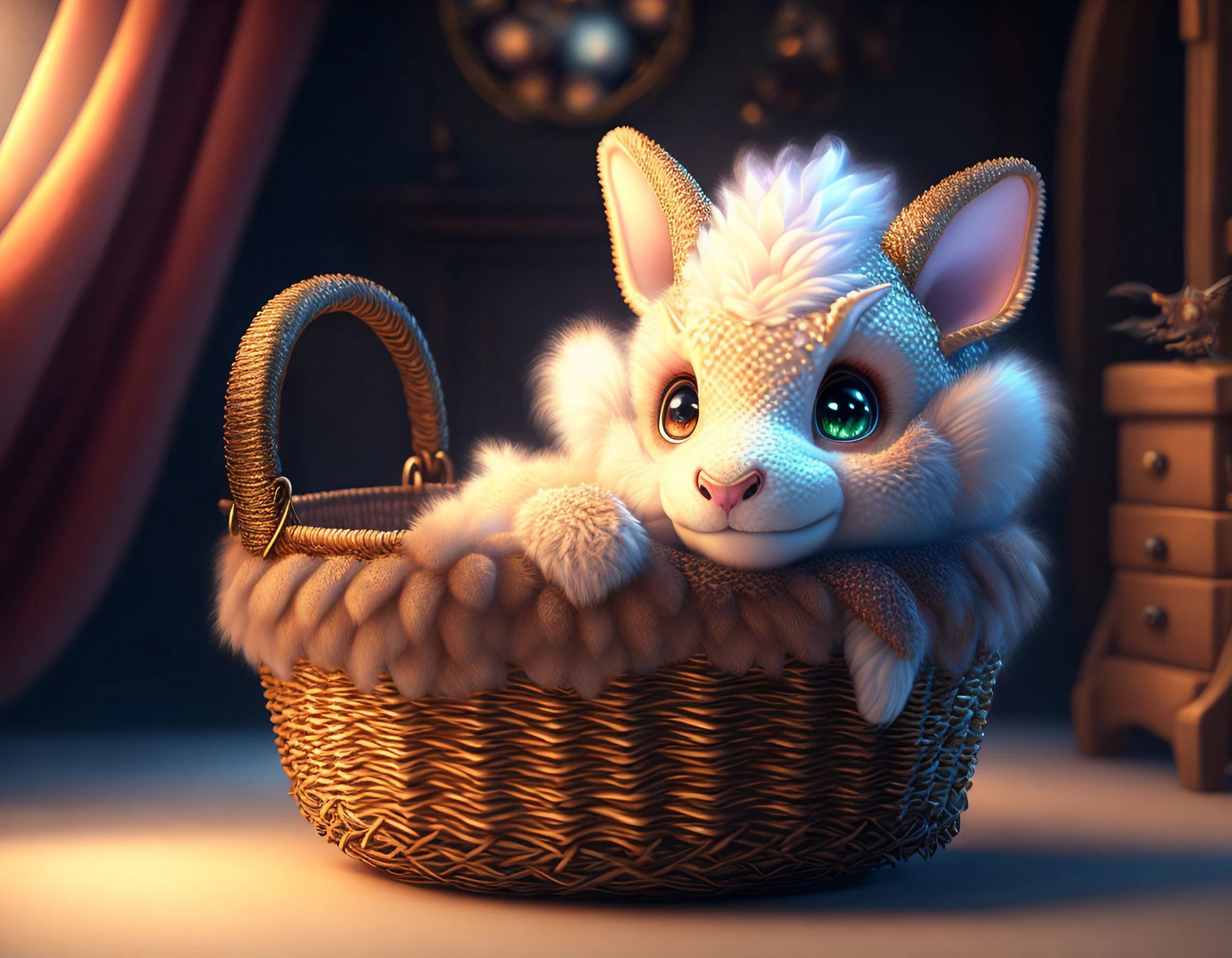 小さいペットのぬいぐるみドラゴンとファンタジーな世界のかわいい動物の無料画像