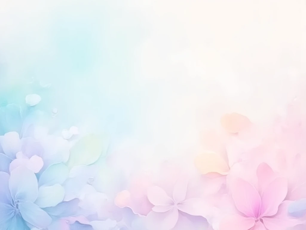 綺麗で淡く美しい幻想的な花の水彩画の背景壁紙画像_02