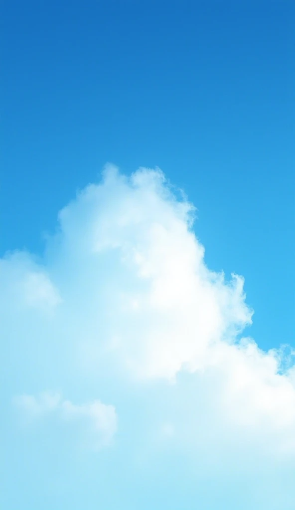 美しい青空と晴天の大きな雲の癒しのリアル背景スマホ画像壁紙_01