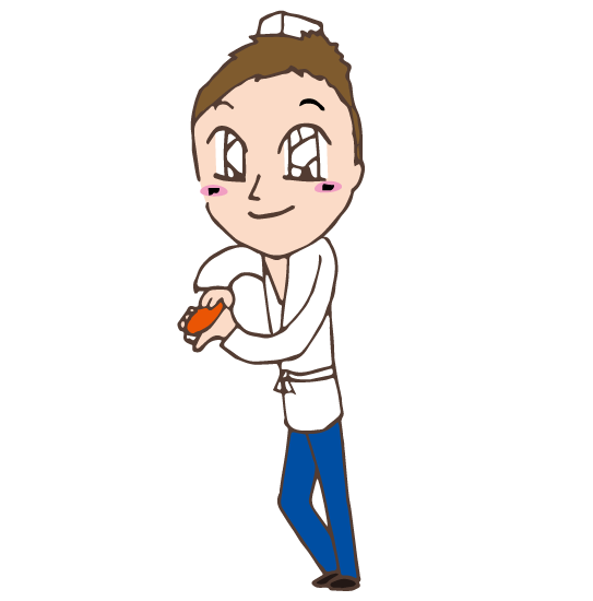お寿司職人&職業の無料イラスト画像素材 Sushi chef