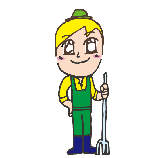 牧場の男の子&農家で働く人 の無料イラスト画像素材 Farmer_job