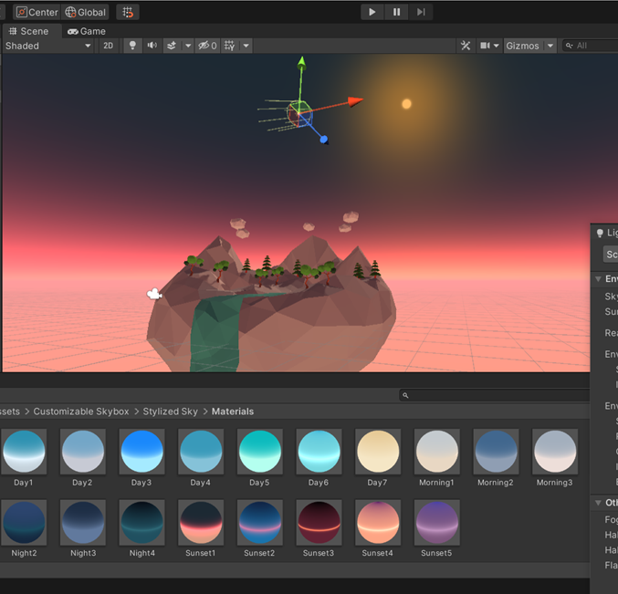 3d景観 背景 Unityで空をキレイにつくる方法 ゲームエンジン Free Illustlation くりえいてぃぶ