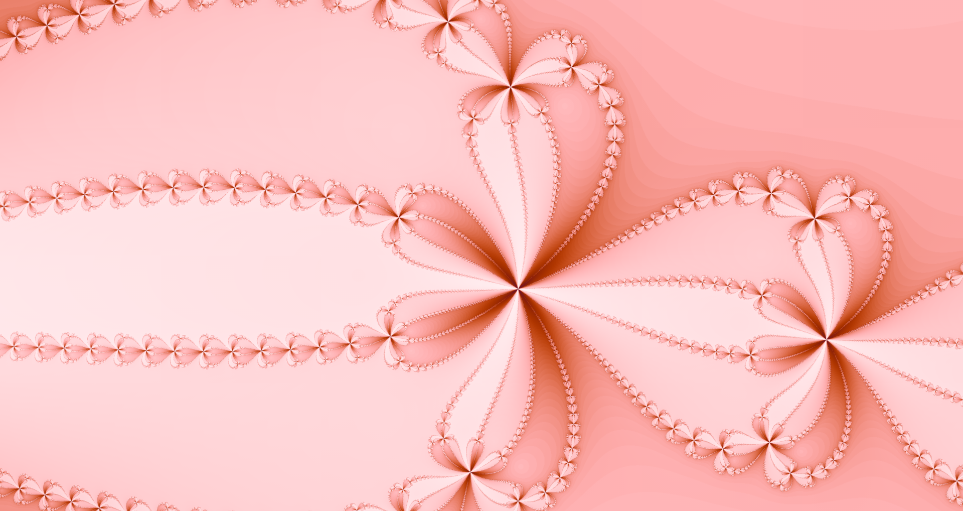 ・おしゃれ＆きれいなレース風の壁紙素材：りんかくハッキリ・ピンク