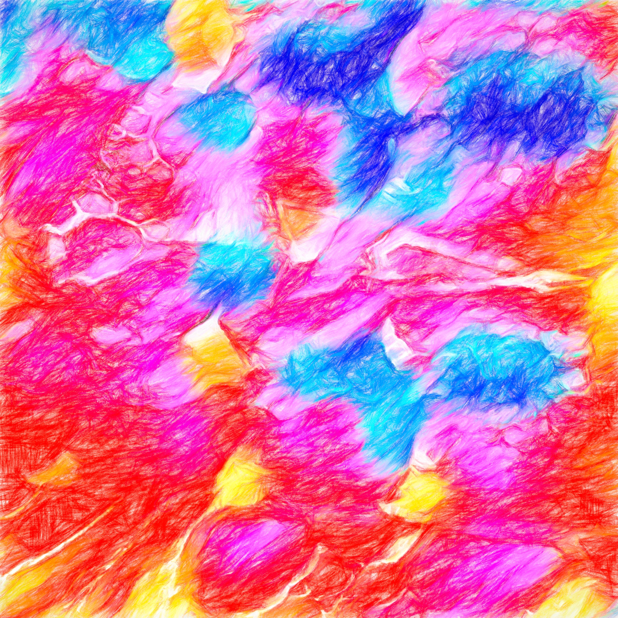 無料壁紙 背景画像 カラフルラッシュ よく見ると何かに見える抽象絵画 Free Illustlation くりえいてぃぶ
