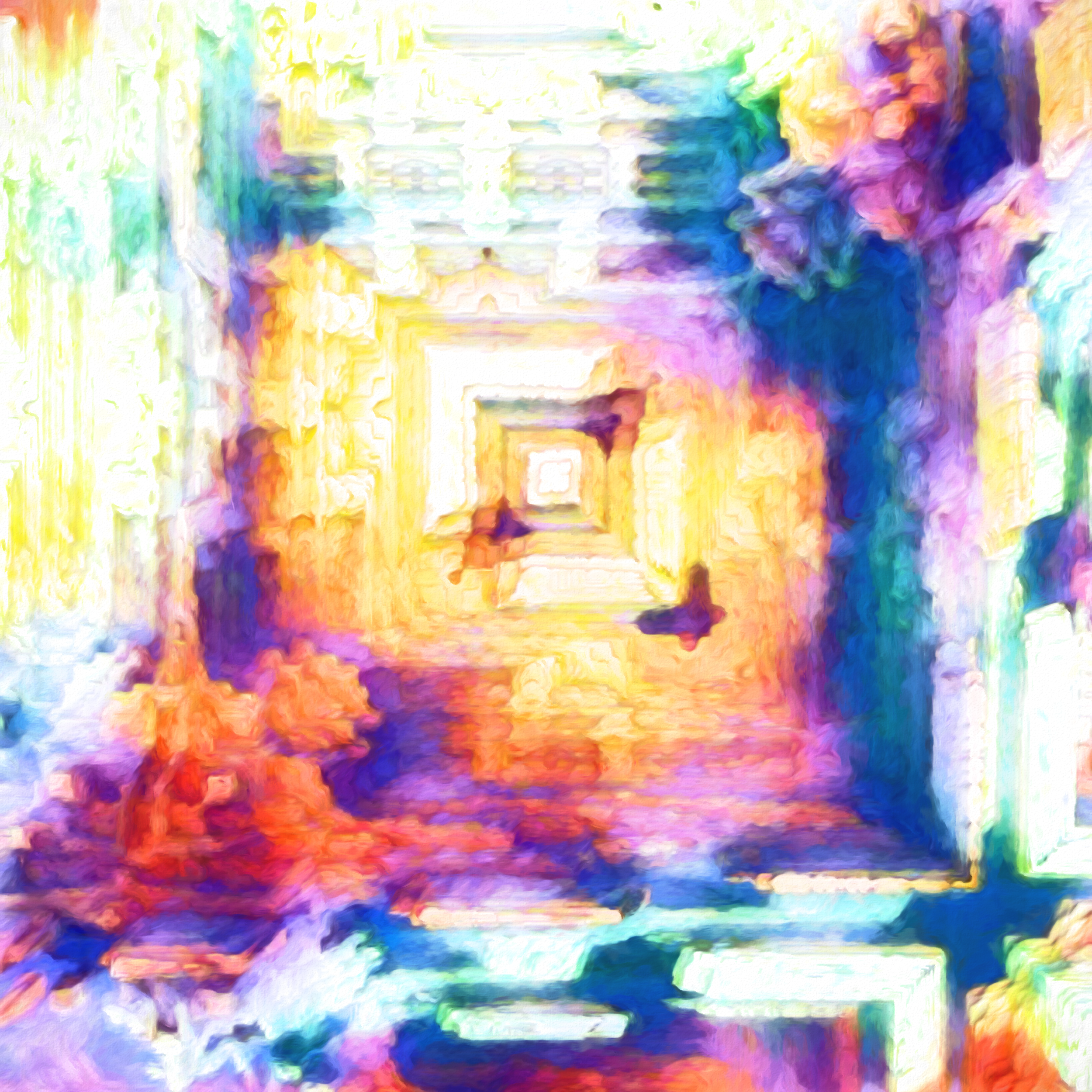 ・カラフルブリリアント＆ワクワク小部屋の壁紙：水彩
